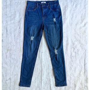 NWOT Women’s Size 6 BLEU Destroyed Leg Stretch Denim Blue Jeans